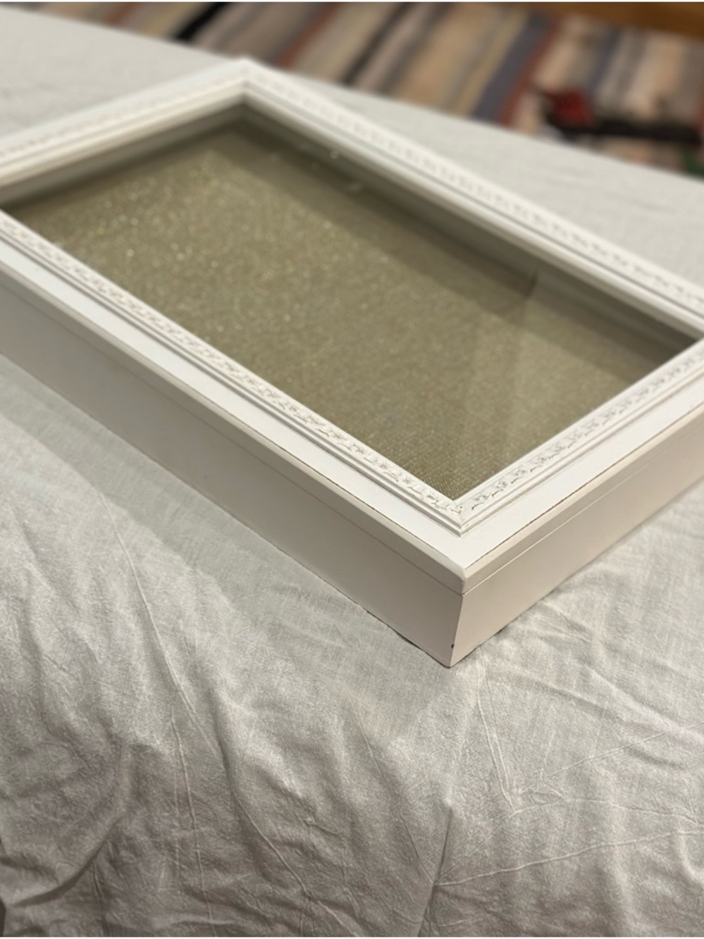 Nicole Miller White Display Shadow Box Frame - Picture 2 of 8